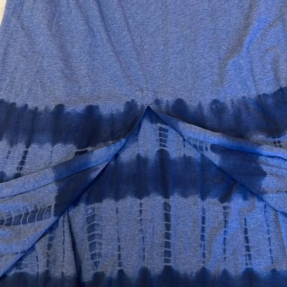 PUREJILL J. Jill PJ Tie Dyed Boho Beachy Artsy Sleeveless Split Hem Maxi Dress - Picture 8 of 14